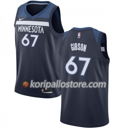 Minnesota Timberwolves Taj Gibson 67 Nike 2017-18 Navy Miesten Pelipaidat Swingman 